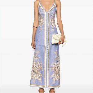 ZIMMERMANN Ottie Dress
Elegant Floral Embroidered Blue Dress